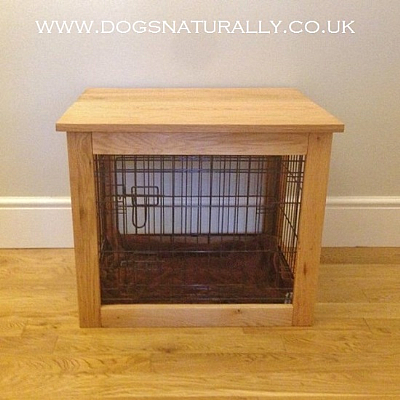 Oak Dog Crate Small Dogs Naturally, Wooden Dog Crates Uk