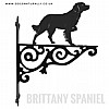 Brittany Spaniel Ornate Wall Bracket