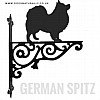 German Spitz Ornate Wall Bracket