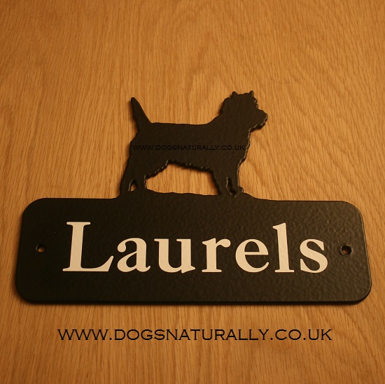 Cairn Terrier House Sign Plate