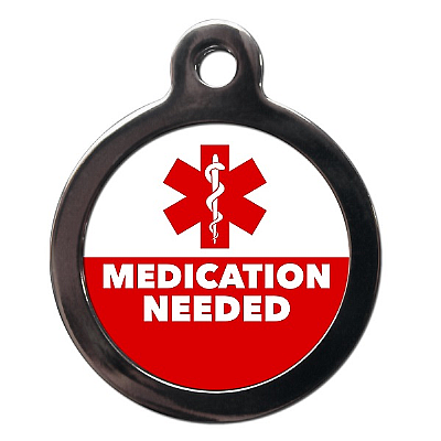 Medication Needed Medical Dog ID Tag