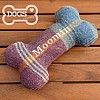 Moomin Personalised Dog Bone Toy - Mulberry Mix