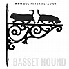 Basset Hound Ornate Wall Bracket