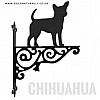 Chihuahua Ornate Wall Bracket