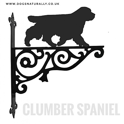 Clumber Spaniel Ornate Wall Bracket