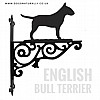 English Bull Terrier Ornate Wall Bracket