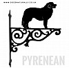 Pyrenean Mountain Dog Ornate Wall Bracket
