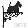 Scottish Terrier Ornate Wall Bracket (Scottie)