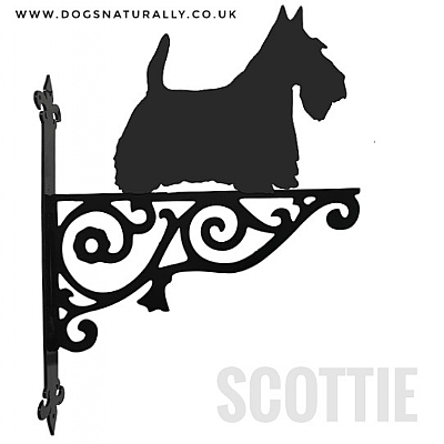 Scottish Terrier Ornate Wall Bracket