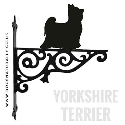 Yorkshire Terrier Ornate Wall Bracket