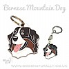 Deluxe Bernese Mountain Dog ID Tag or Keyring
